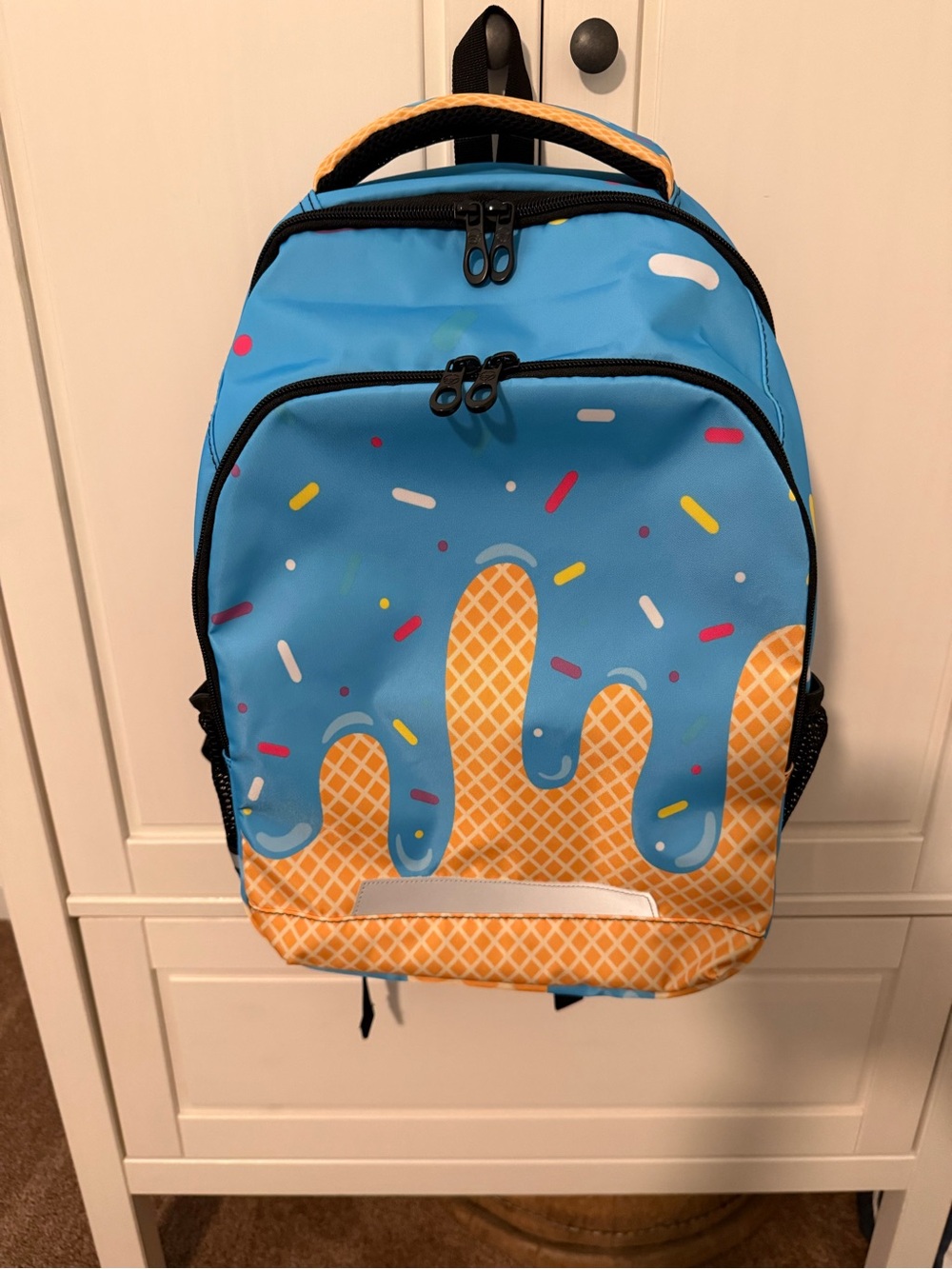 NWOT Kids Blue Ice Cream Backpack - Sprinkles Design